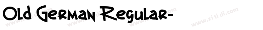 Old German Regular字体转换